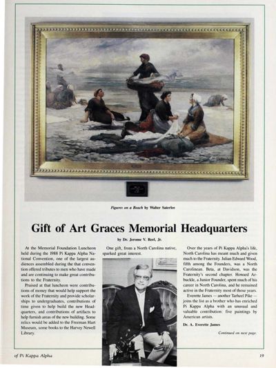 Gift of Art Graces Memorial Headquarters